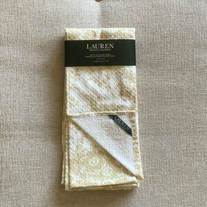 Lauren Ralph Lauren Set of 2, 100% Cotton Kitchen Towels Tan